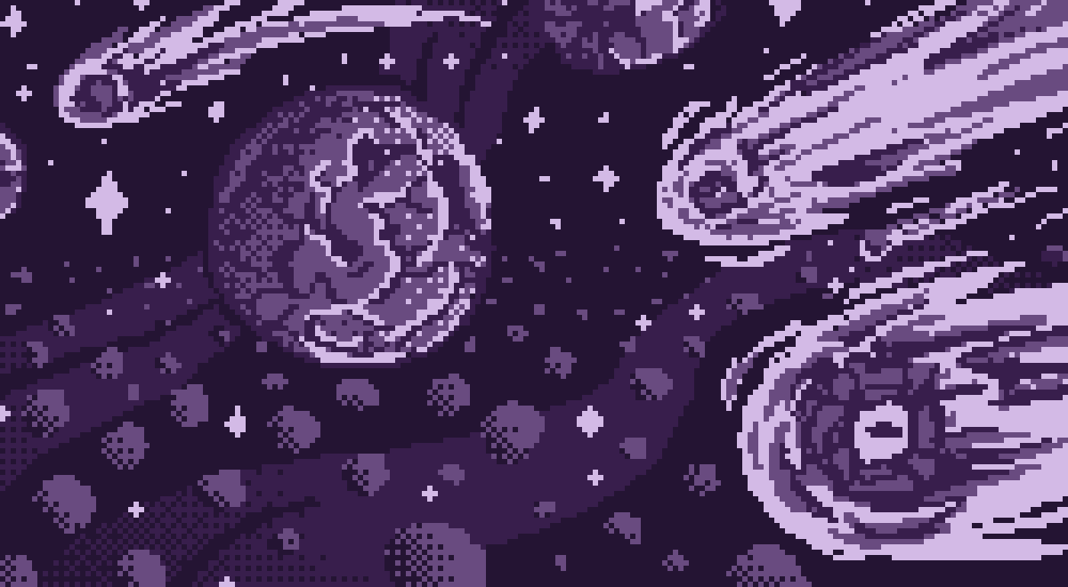 Intro panel 3: planets and comets