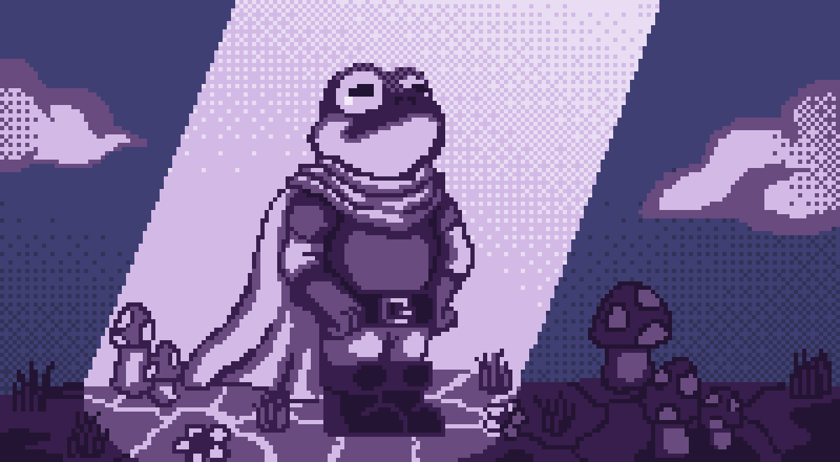 Intro panel 6: Sir Hopper in a beam of light
